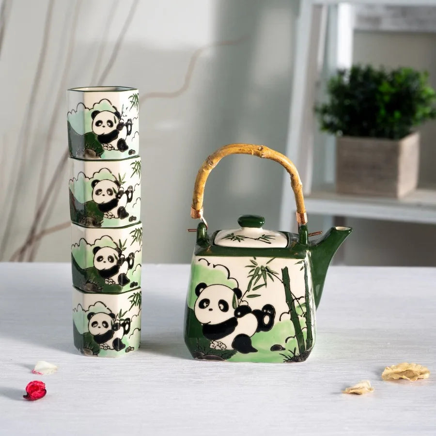 Panda Porcelain Tea Set