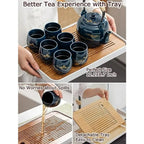 Blue Porcelain Tea Set