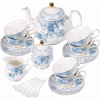 Blue Porcelain Tea Set