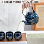 Blue Porcelain Tea Set