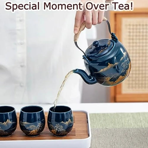 Blue Porcelain Tea Set