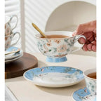 Blue Floral Tea Set