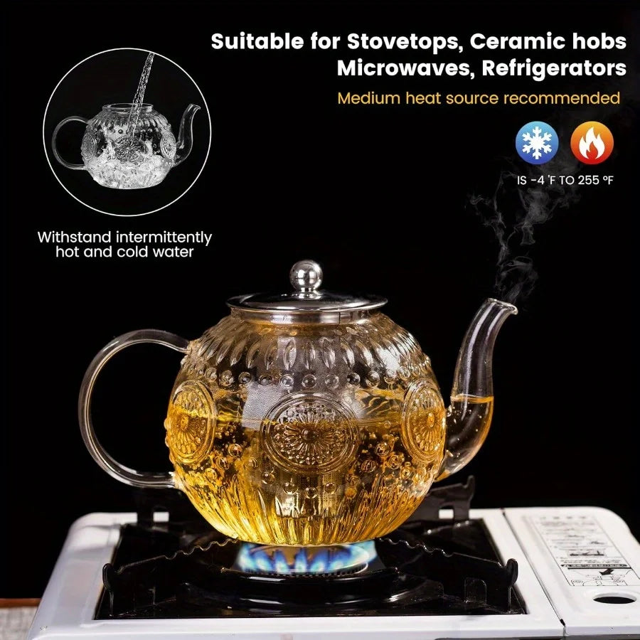 Vintage Glass Teapot
