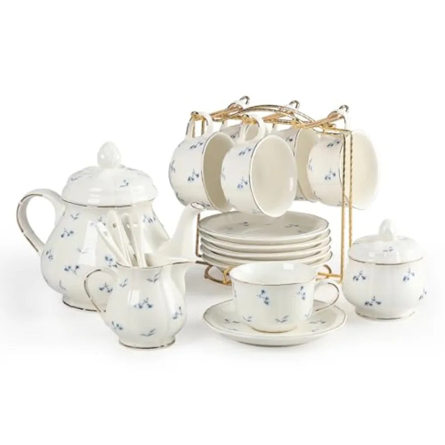Floral Porcelain Tea Set