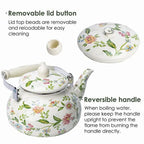 Floral Enamel Tea Kettle