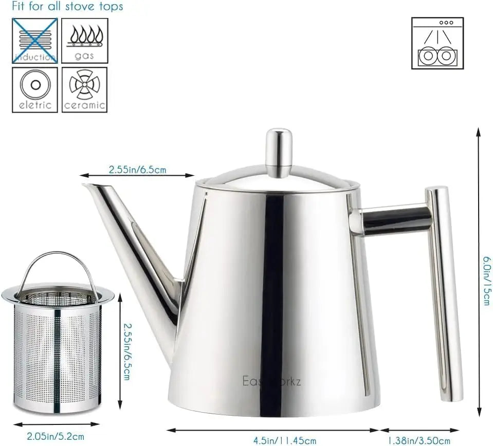 Stainless Steel Teapot