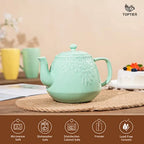 Ceramic Leaf Teapot