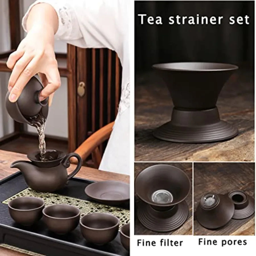 Purple Clay Travel Tea Set