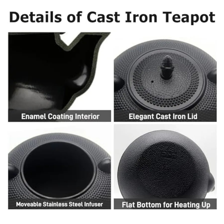 Cast Iron Teapot 101oz