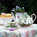 Vintage Floral Teapot