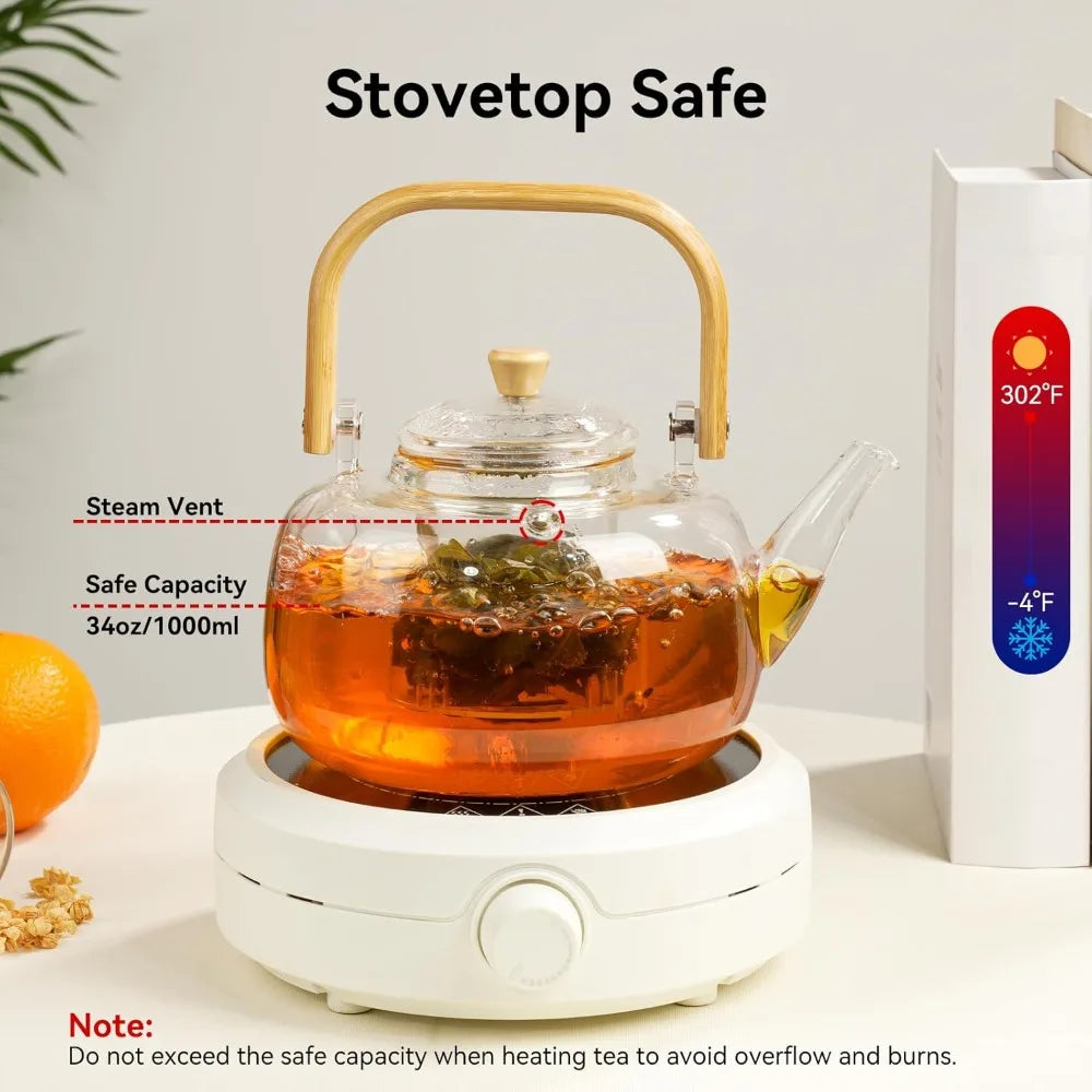 Glass Teapot with Infuser 1000ml