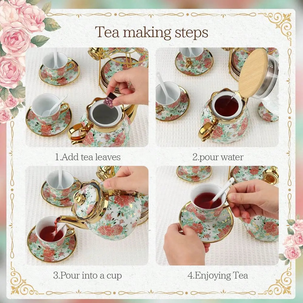 European Porcelain Tea Set