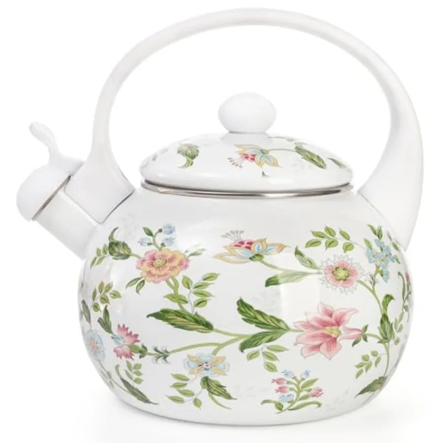 Vintage Enamel Tea Kettle
