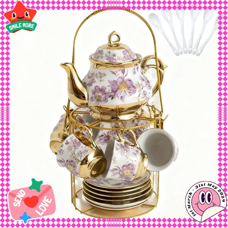 Floral Ceramic Tea Set