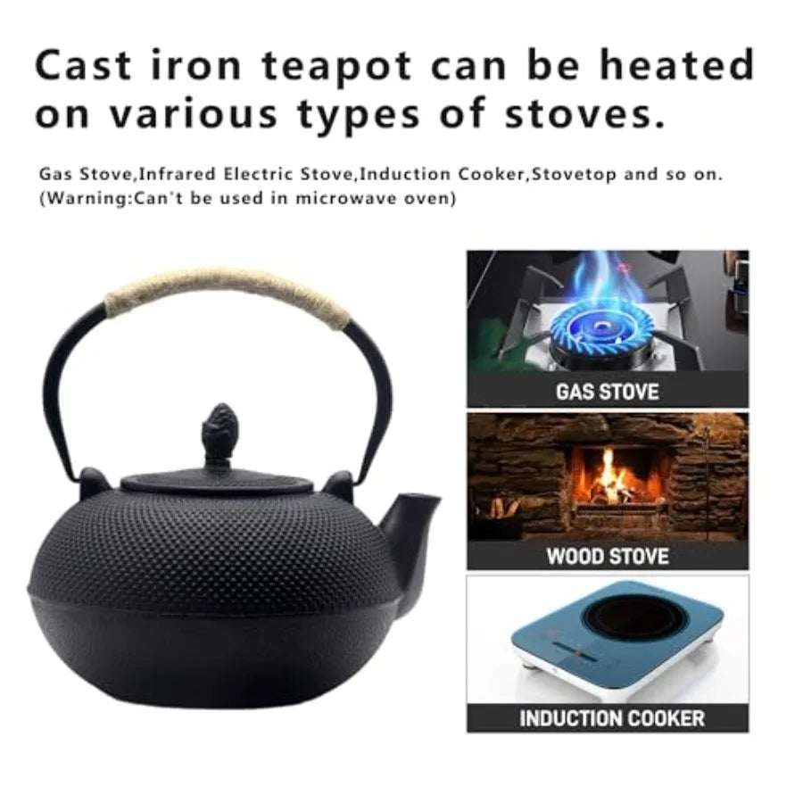 Cast Iron Teapot 101oz