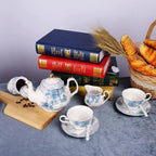 Blue Porcelain Tea Set
