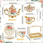 Pink Porcelain Tea Set
