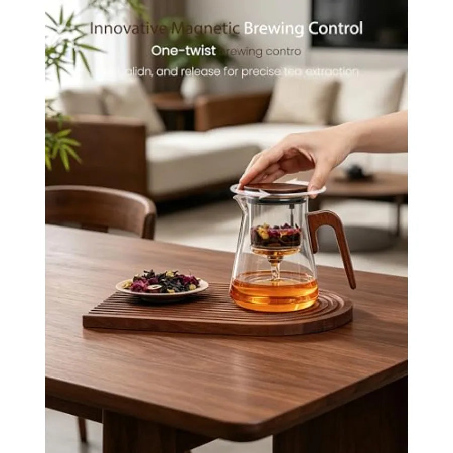 Magnetic Glass Teapot