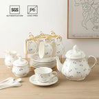 Floral Porcelain Tea Set