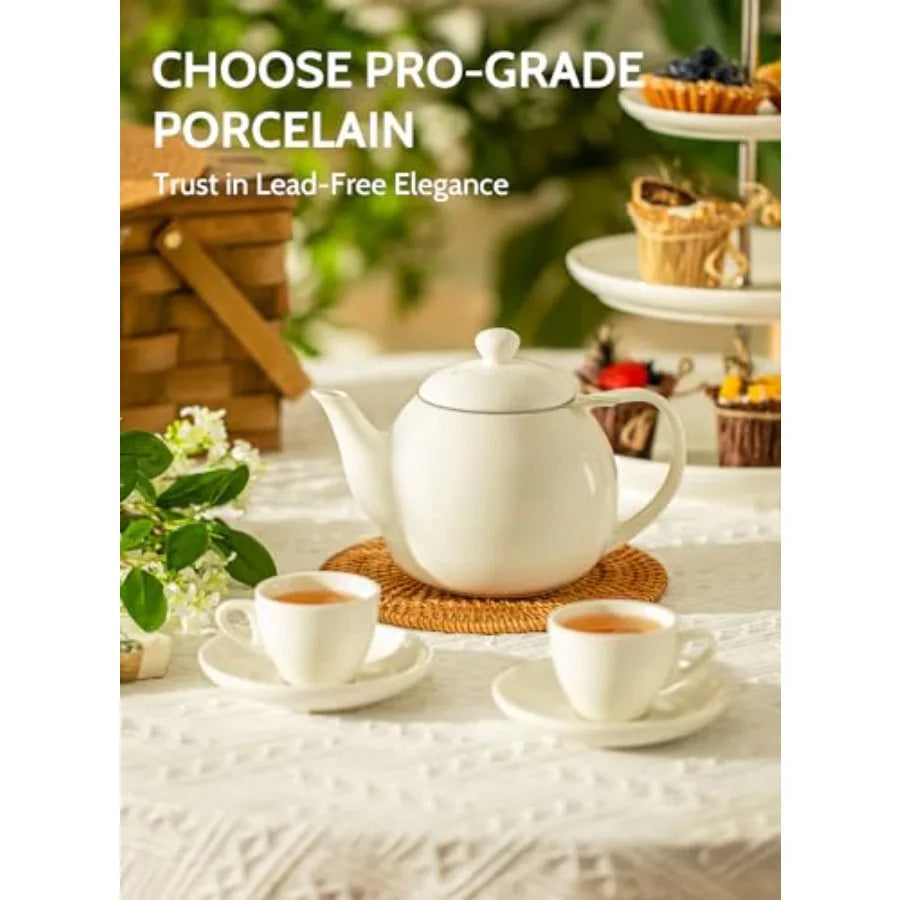 Porcelain Teapot with Infuser